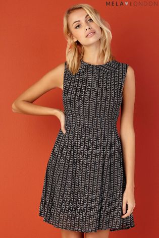 Mela Loves London Geometric Collar Dress